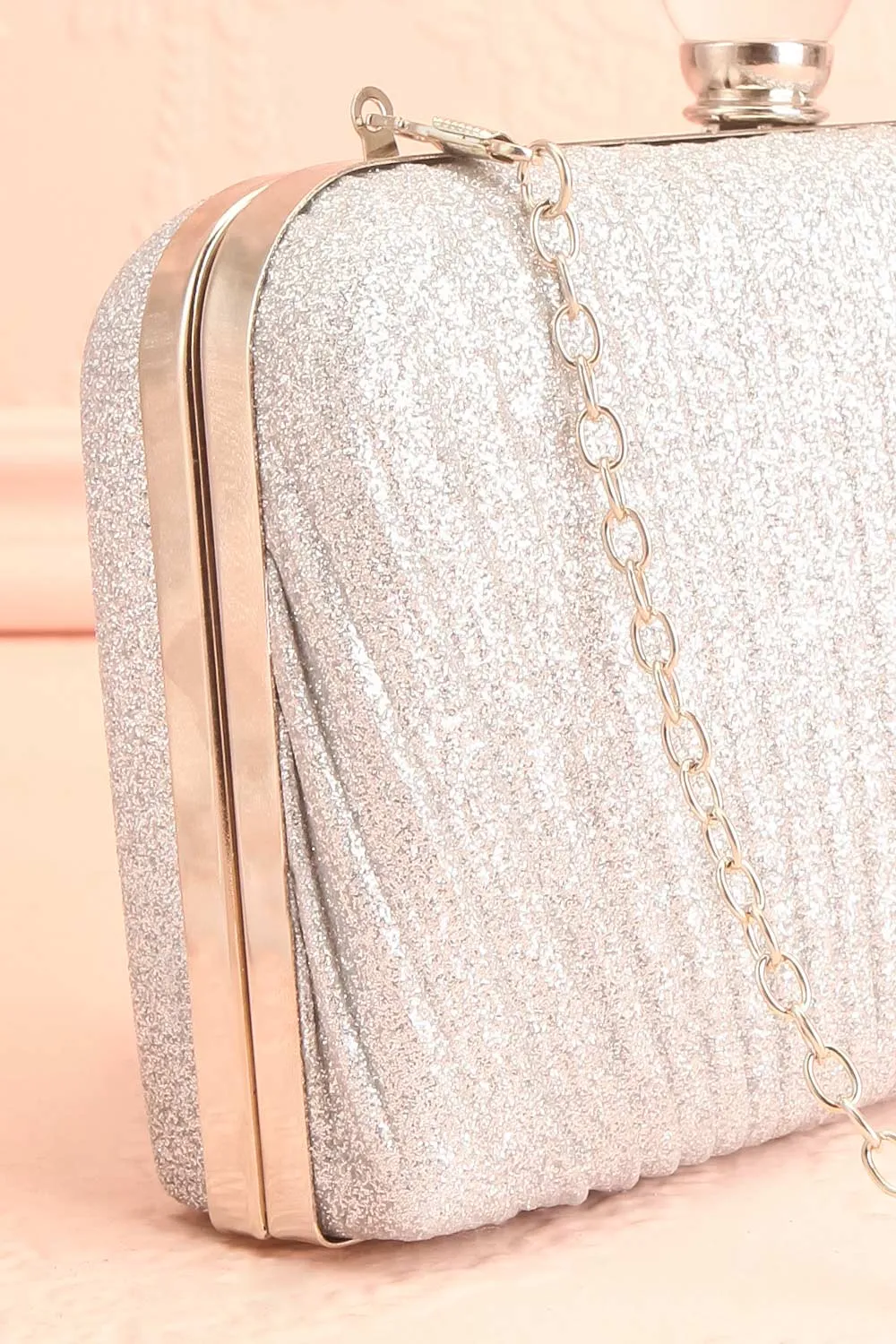 Raje Silver | Sparkly Evening Clutch