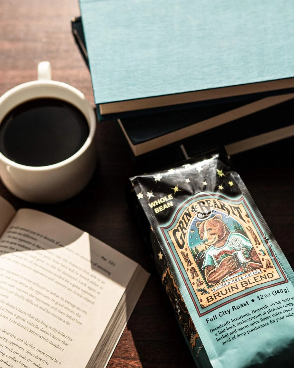 Raven's Brew Whole Bean Coffee Variety Pack - 3 Delicious Flavors - Double Dead, Bruin Blend and Wicked Wolf - 12oz each