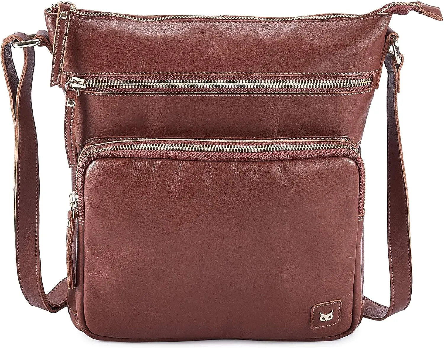 Real Leather Crossbody Bags Purses for Women Shoulder Handbags Crossover Handmade Stylish Trendy Pocketbook