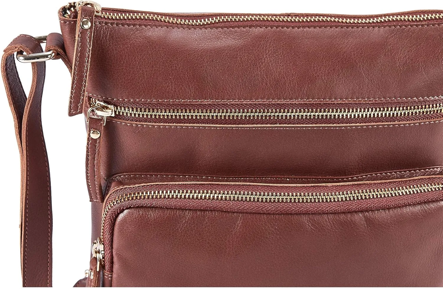 Real Leather Crossbody Bags Purses for Women Shoulder Handbags Crossover Handmade Stylish Trendy Pocketbook
