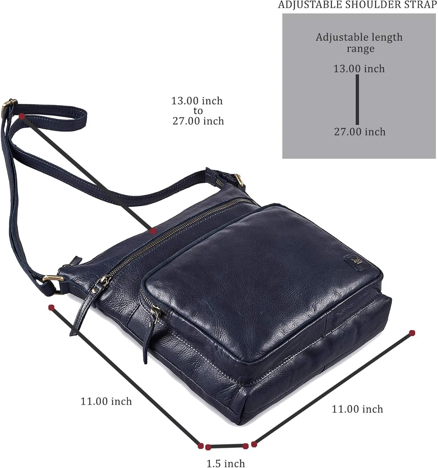 Real Leather Crossbody Bags Purses for Women Shoulder Handbags Crossover Handmade Stylish Trendy Pocketbook