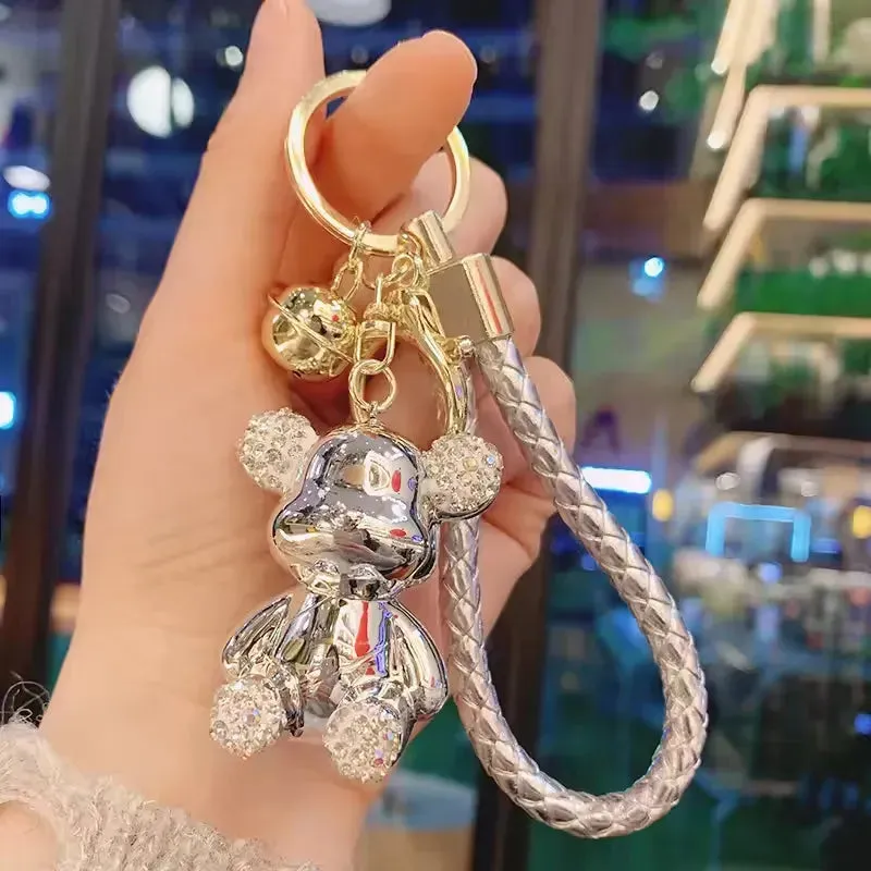 Rhinestone Riot Bear Luxe Keychain