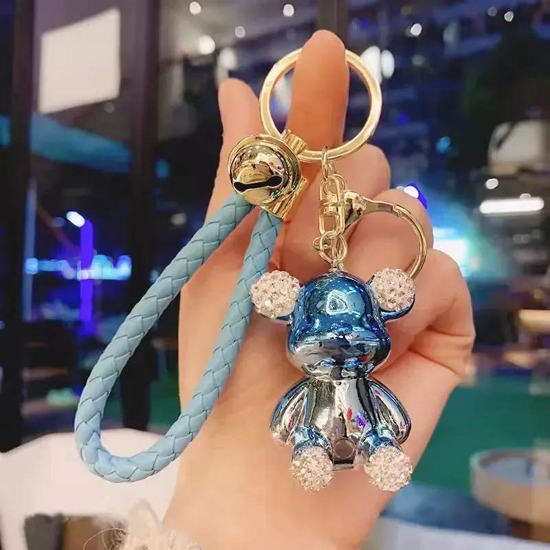 Rhinestone Riot Bear Luxe Keychain