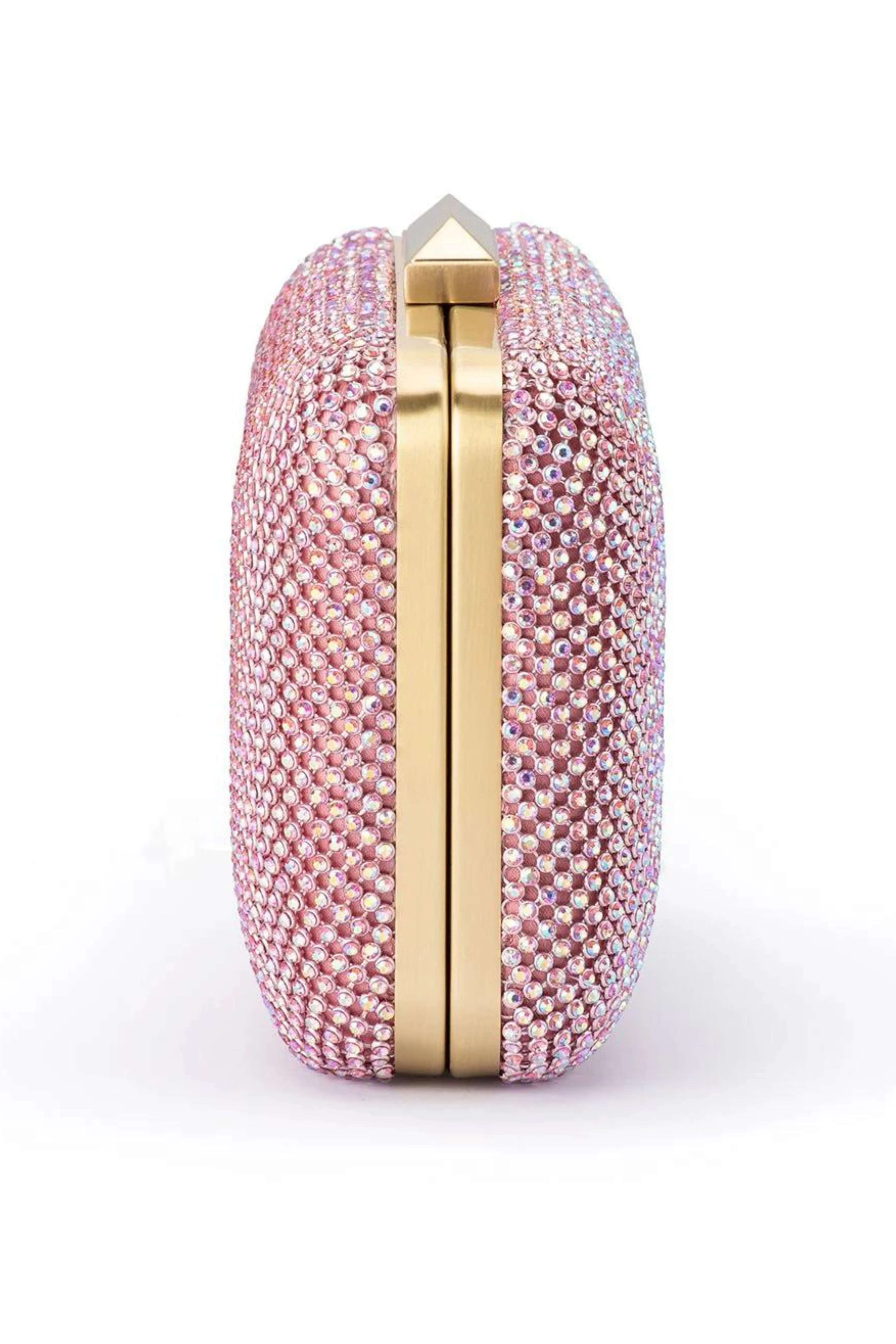 Ronny Crystal Mesh Clutch - Pink