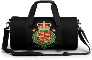 Royal Badge of Wales Novelty Large Duffel Bag Lightweight Gym Bag Travel Tote Bags