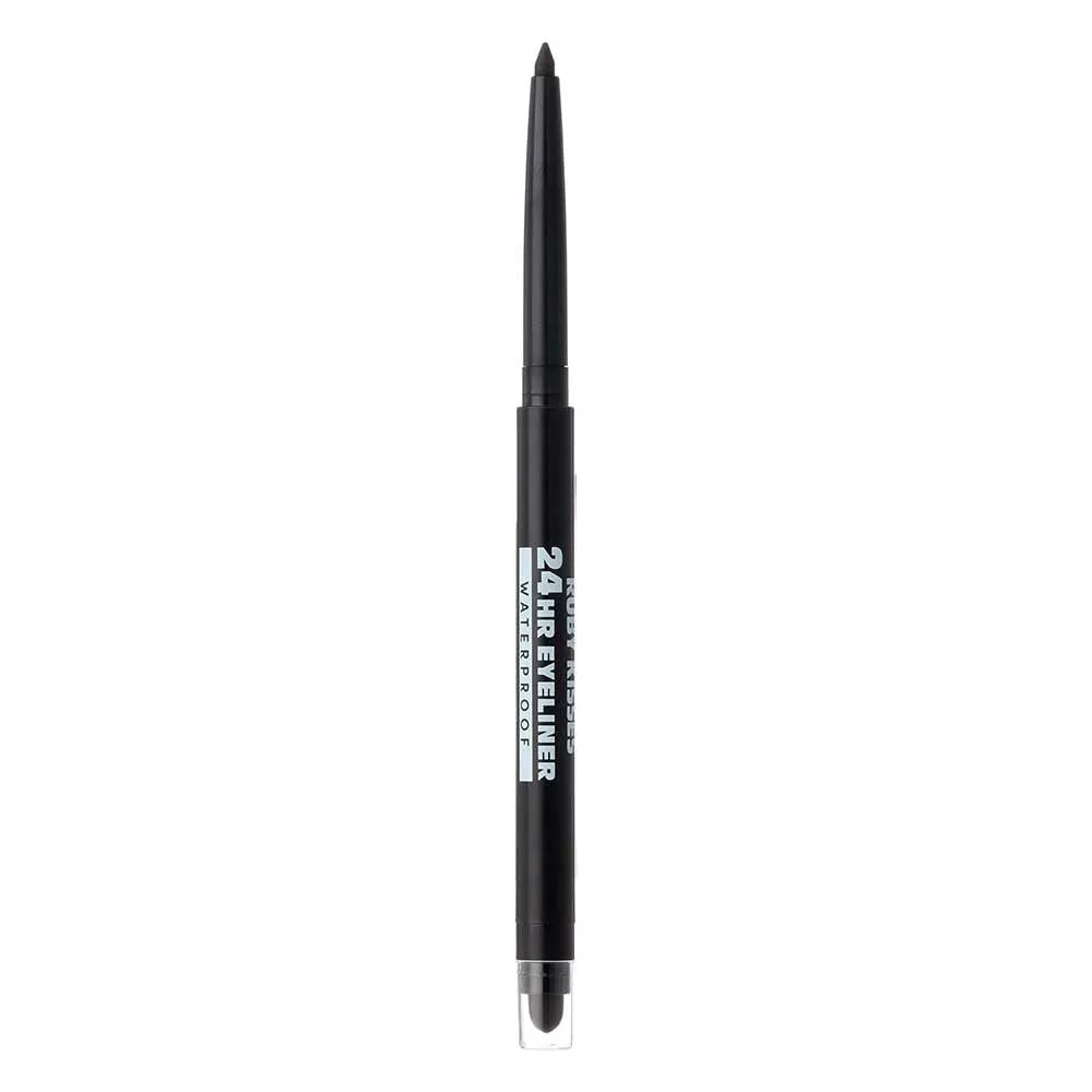 Ruby Kisses 24HR Waterproof Eyeliner – Built-In Smudger & Sharpener | 5 Shades