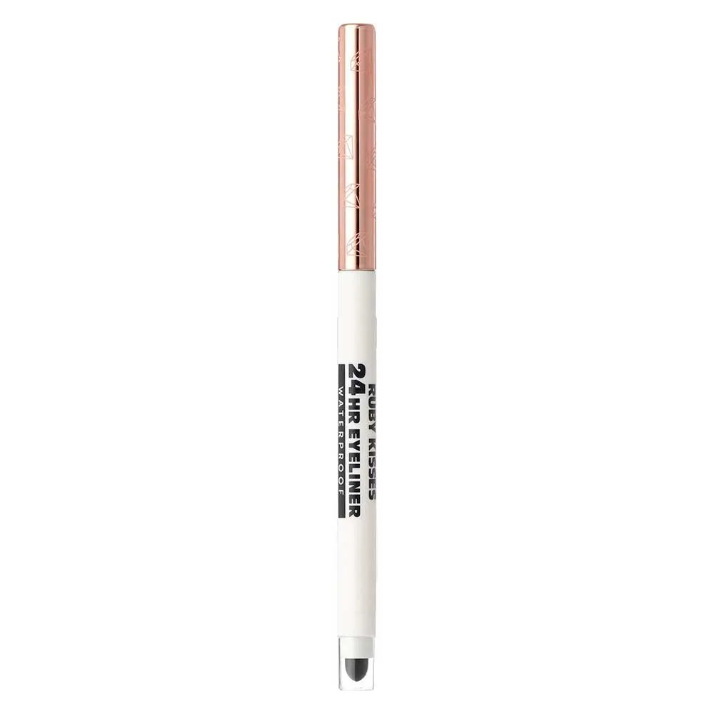 Ruby Kisses 24HR Waterproof Eyeliner – Built-In Smudger & Sharpener | 5 Shades