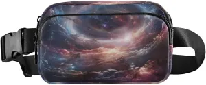 senya Milky Way Aperture Clouds Fanny Pack Crossbody Bags for Women Belt Bag Running Waist Bag with Adjustable Strap