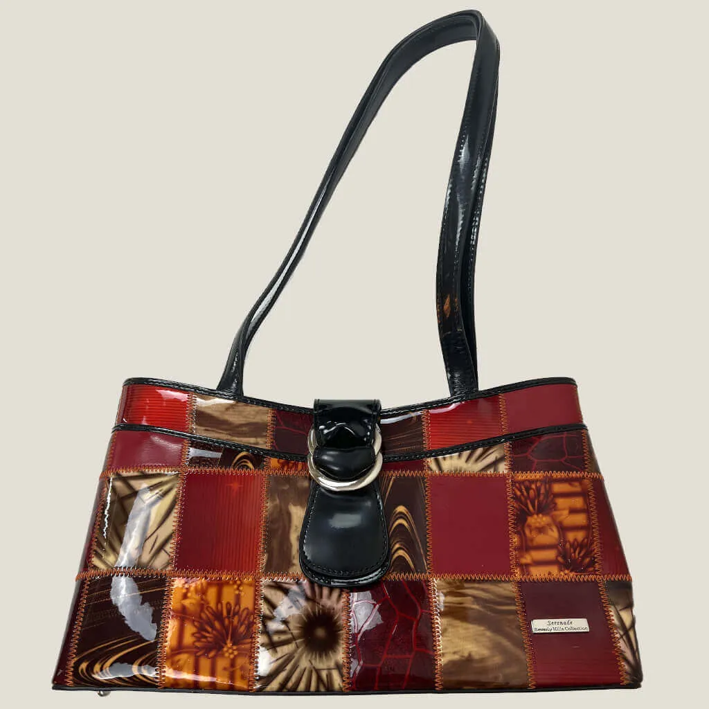 Serenade Beverly Hills Collection Patchwork Leather Shoulder Bag