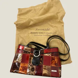 Serenade Beverly Hills Collection Patchwork Leather Shoulder Bag