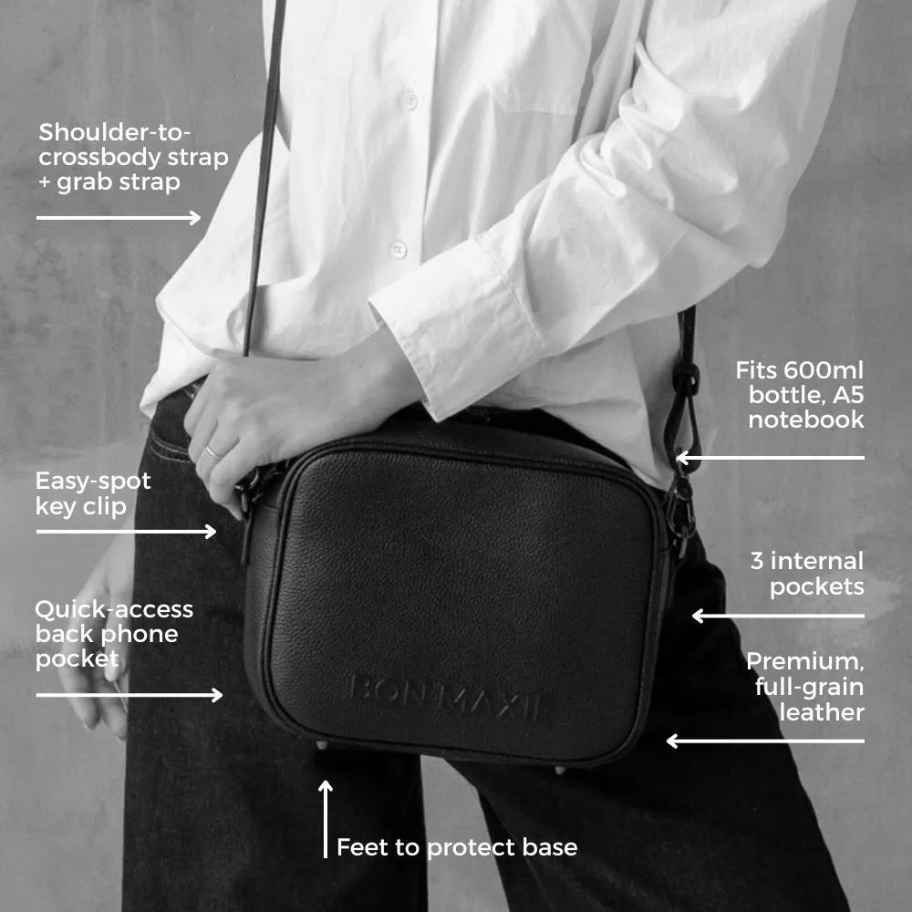 Sidekick Leather Crossbody Bag -- Snake