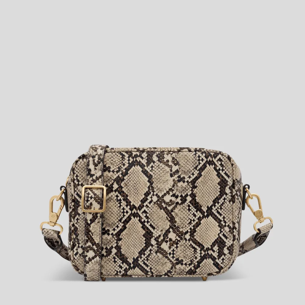 Sidekick Leather Crossbody Bag -- Snake