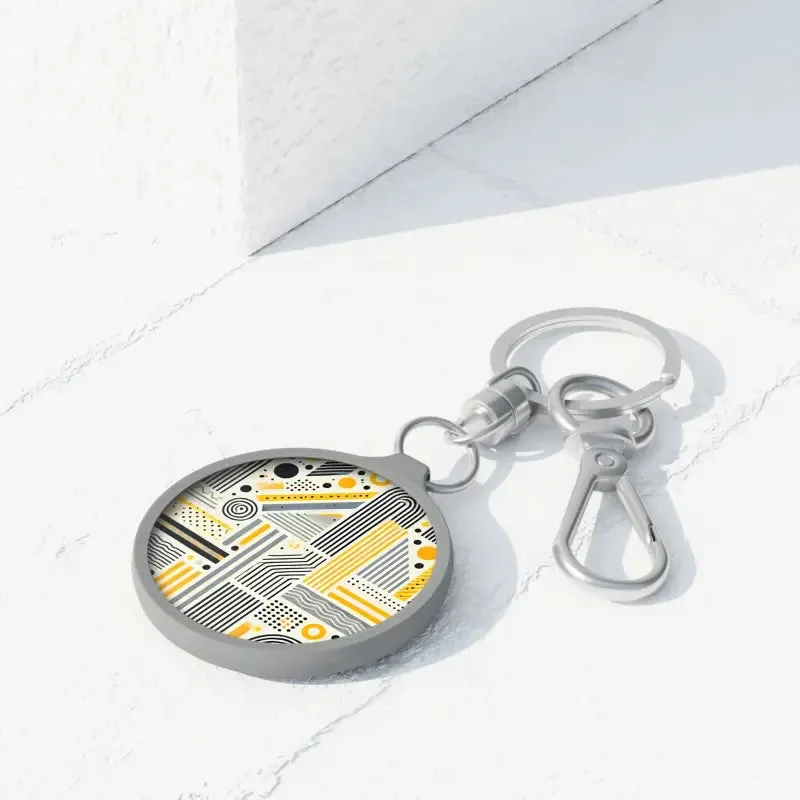 Sleek Matte Tpu Keyring Tag with Smooth Acrylic Boost
