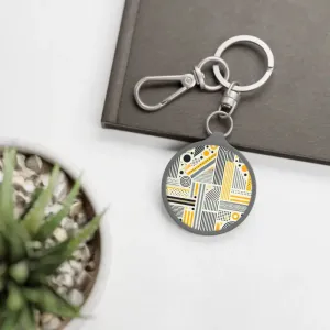 Sleek Matte Tpu Keyring Tag with Smooth Acrylic Boost