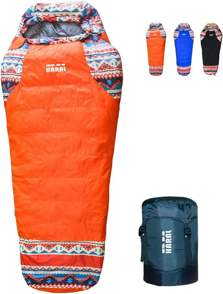 Sleeping Bag 39F-77F Lightweight Waterproof Sleeping Bags for Adults Spring Summer Fall Winter Mummy for Backpacking Camping Hiking Traveling and Home Use