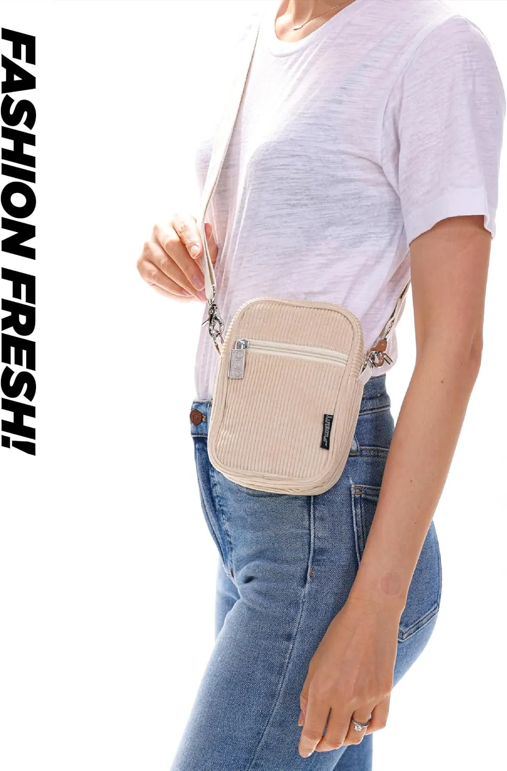 Small Crossbody Bags for Women & Men – 80s/90s Small Bum Bag – Stylish Travel & Festival Belt Bag – Ideal Fanny Pack for Daily Fashion – Perfect for Travel & Everyday Wear (88603)