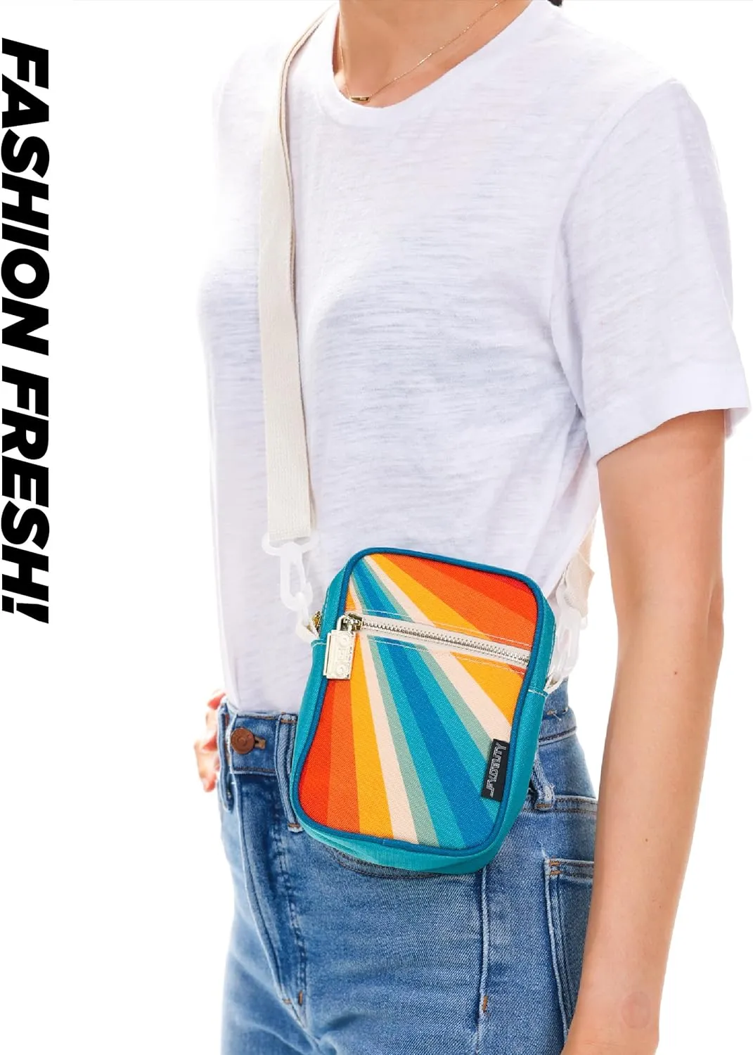 Small Crossbody Bags for Women & Men – 80s/90s Small Bum Bag – Stylish Travel & Festival Belt Bag – Ideal Fanny Pack for Daily Fashion – Perfect for Travel & Everyday Wear (88624)