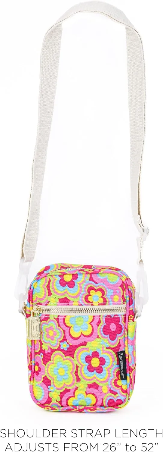 Small Crossbody Bags for Women & Men – 80s/90s Small Bum Bag – Stylish Travel & Festival Belt Bag – Ideal Fanny Pack for Daily Fashion – Perfect for Travel & Everyday Wear (88626)