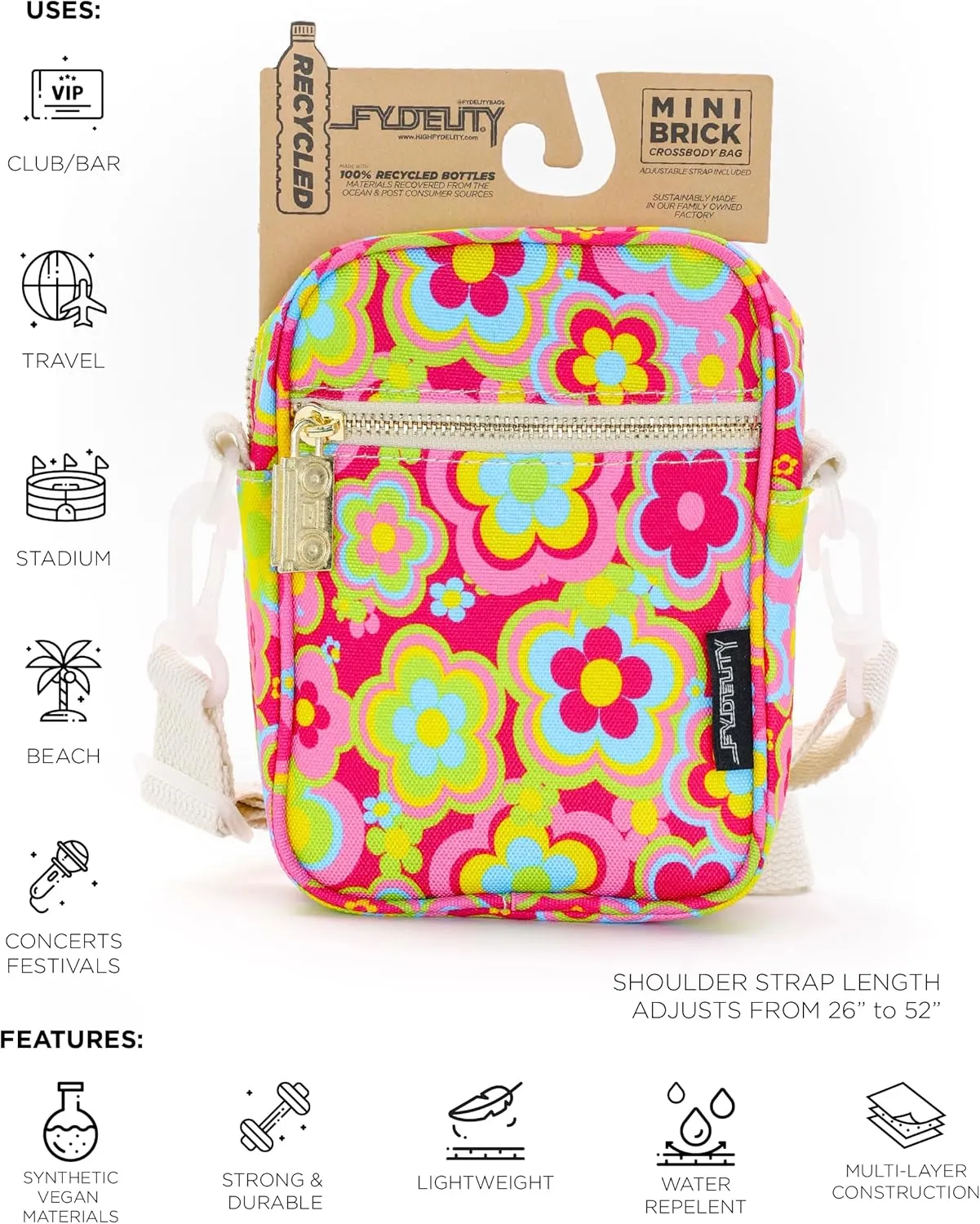 Small Crossbody Bags for Women & Men – 80s/90s Small Bum Bag – Stylish Travel & Festival Belt Bag – Ideal Fanny Pack for Daily Fashion – Perfect for Travel & Everyday Wear (88626)