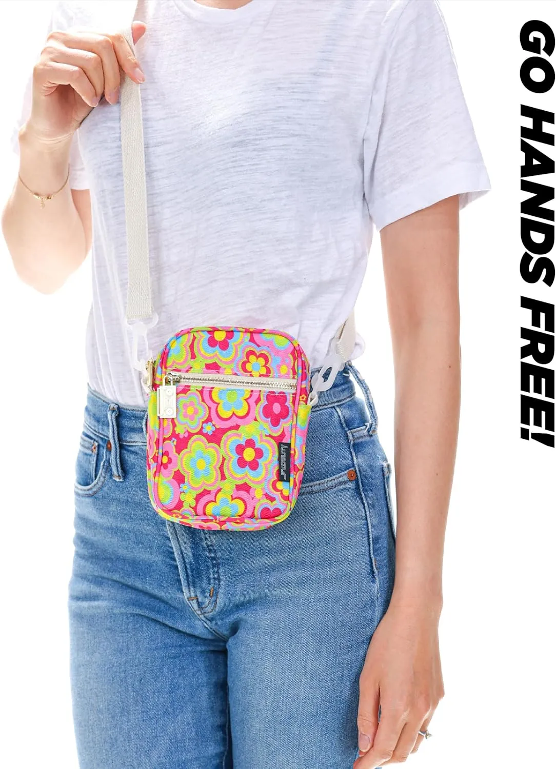 Small Crossbody Bags for Women & Men – 80s/90s Small Bum Bag – Stylish Travel & Festival Belt Bag – Ideal Fanny Pack for Daily Fashion – Perfect for Travel & Everyday Wear (88626)
