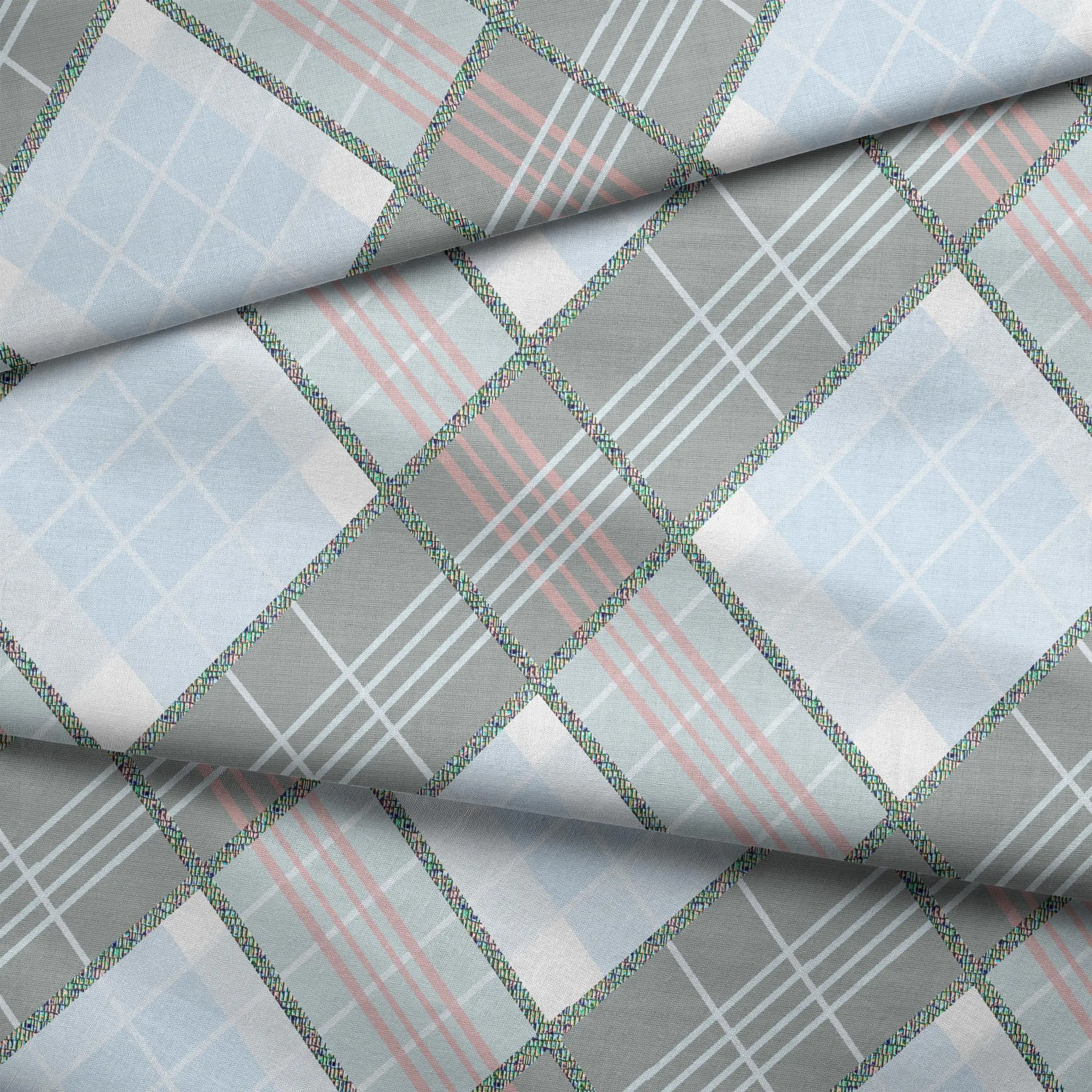 Soft Launch Plaid - Quirky Plaid Fabric