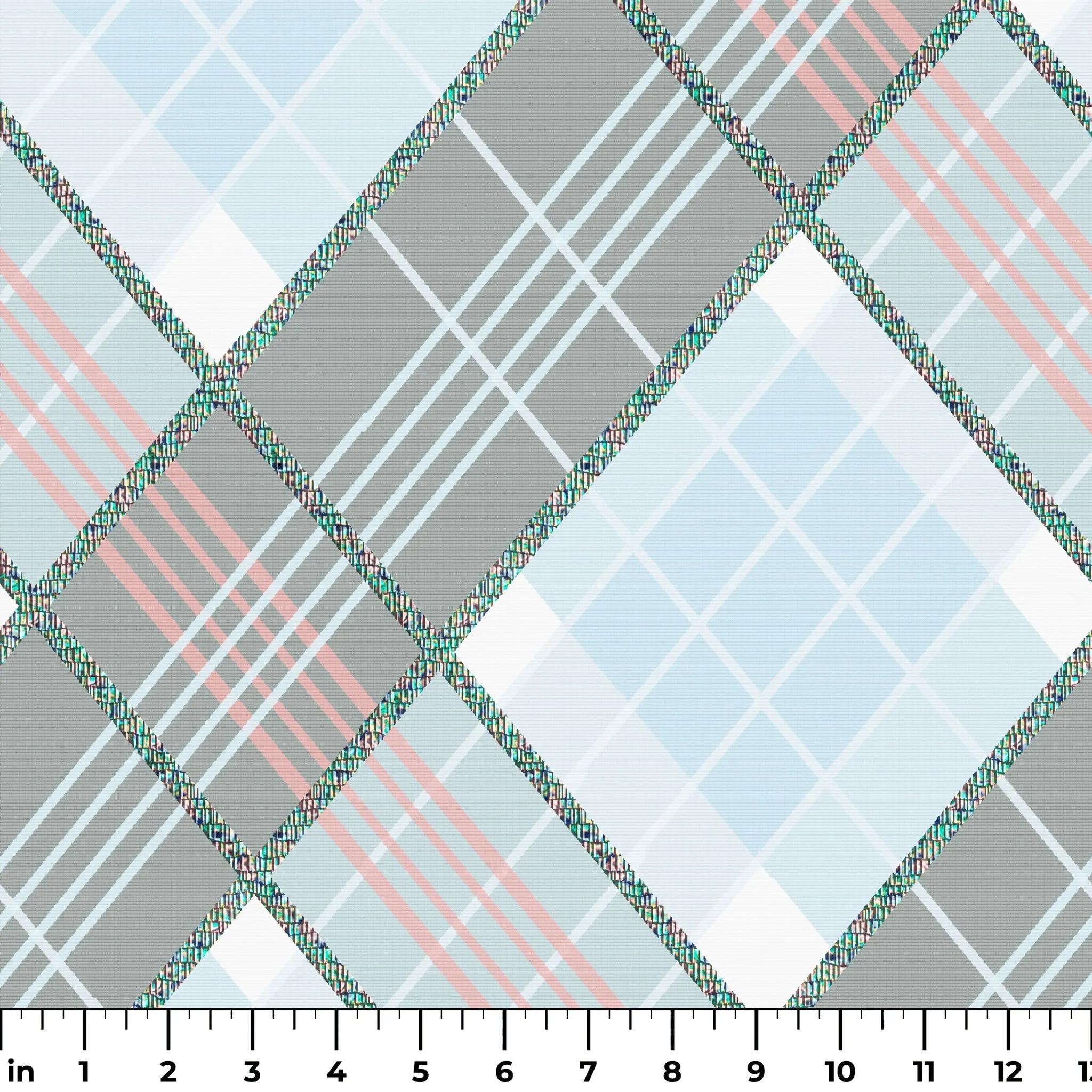 Soft Launch Plaid - Quirky Plaid Fabric
