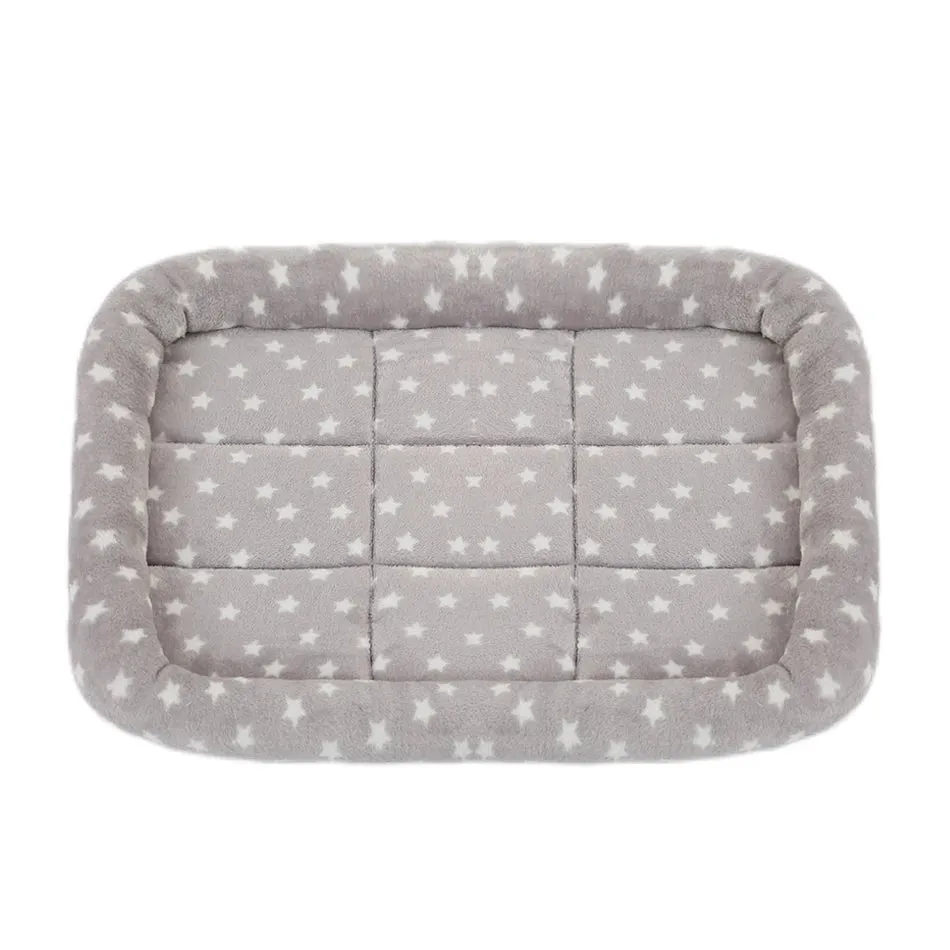 Soft Plush Square Dog Bed Mat Beds for Dogs Cat Small Medium Large Pet Sleep Calming Pad Cat Dog Bed Cushion Pet Supplies