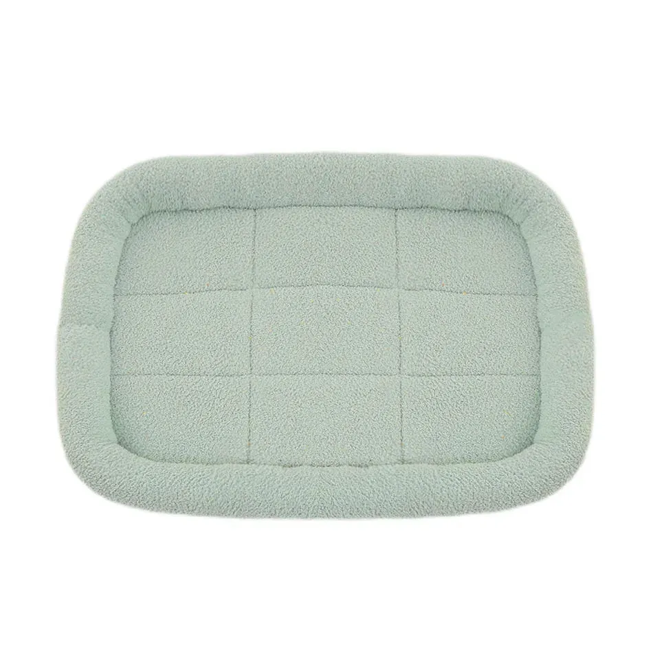 Soft Plush Square Dog Bed Mat Beds for Dogs Cat Small Medium Large Pet Sleep Calming Pad Cat Dog Bed Cushion Pet Supplies
