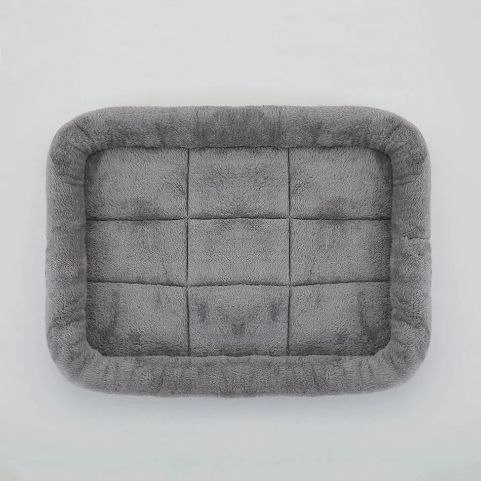 Soft Plush Square Dog Bed Mat Beds for Dogs Cat Small Medium Large Pet Sleep Calming Pad Cat Dog Bed Cushion Pet Supplies