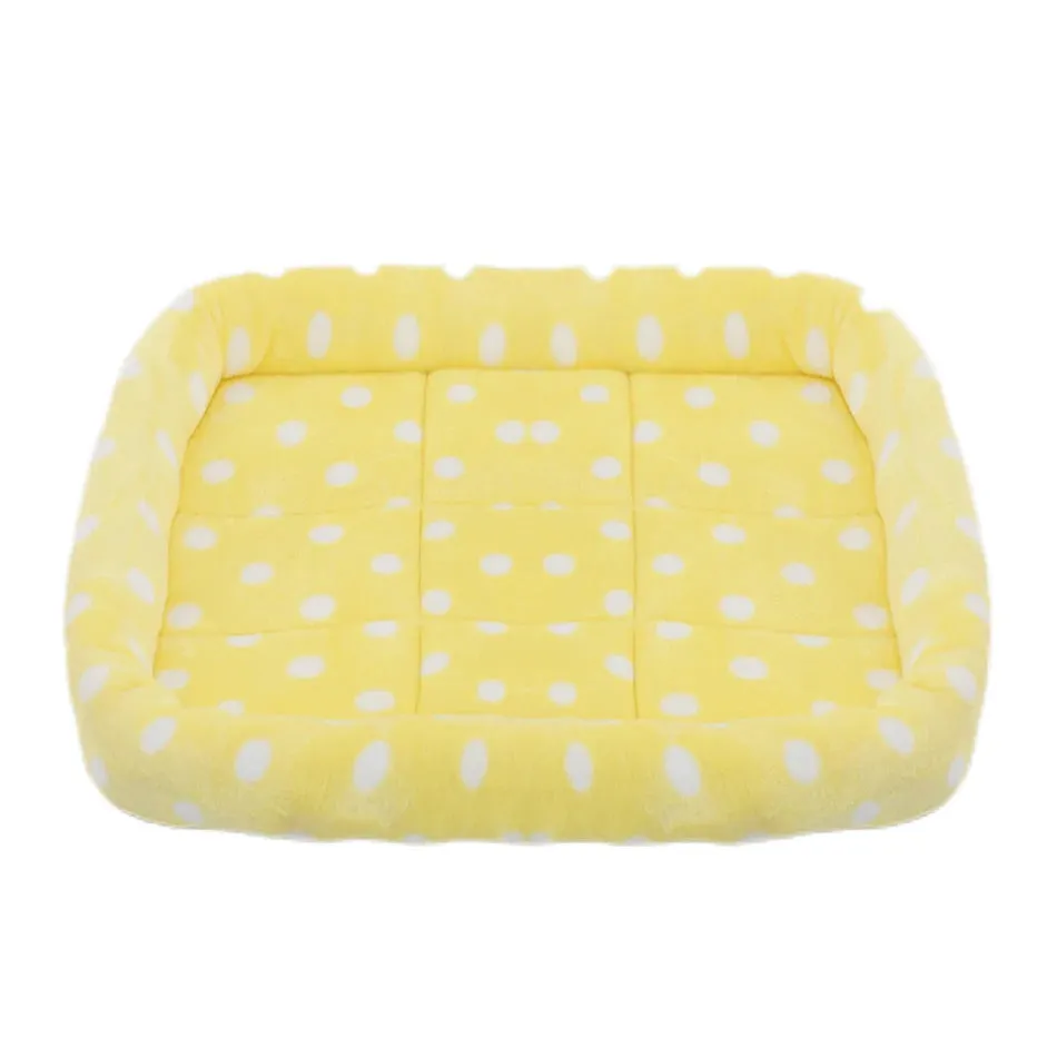 Soft Plush Square Dog Bed Mat Beds for Dogs Cat Small Medium Large Pet Sleep Calming Pad Cat Dog Bed Cushion Pet Supplies
