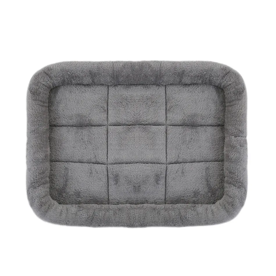 Soft Plush Square Dog Bed Mat Beds for Dogs Cat Small Medium Large Pet Sleep Calming Pad Cat Dog Bed Cushion Pet Supplies