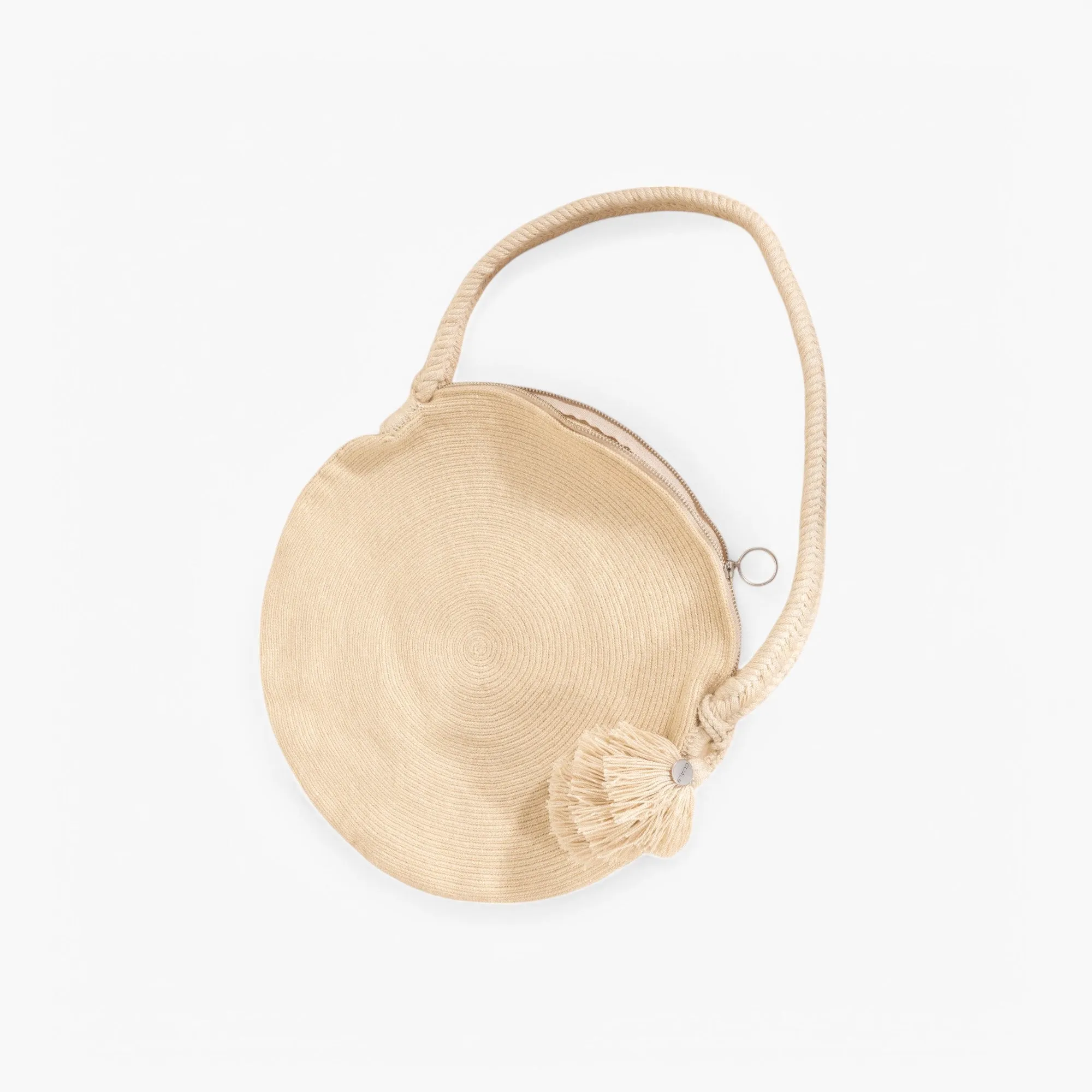 Solid circle shoulder bag | Chai
