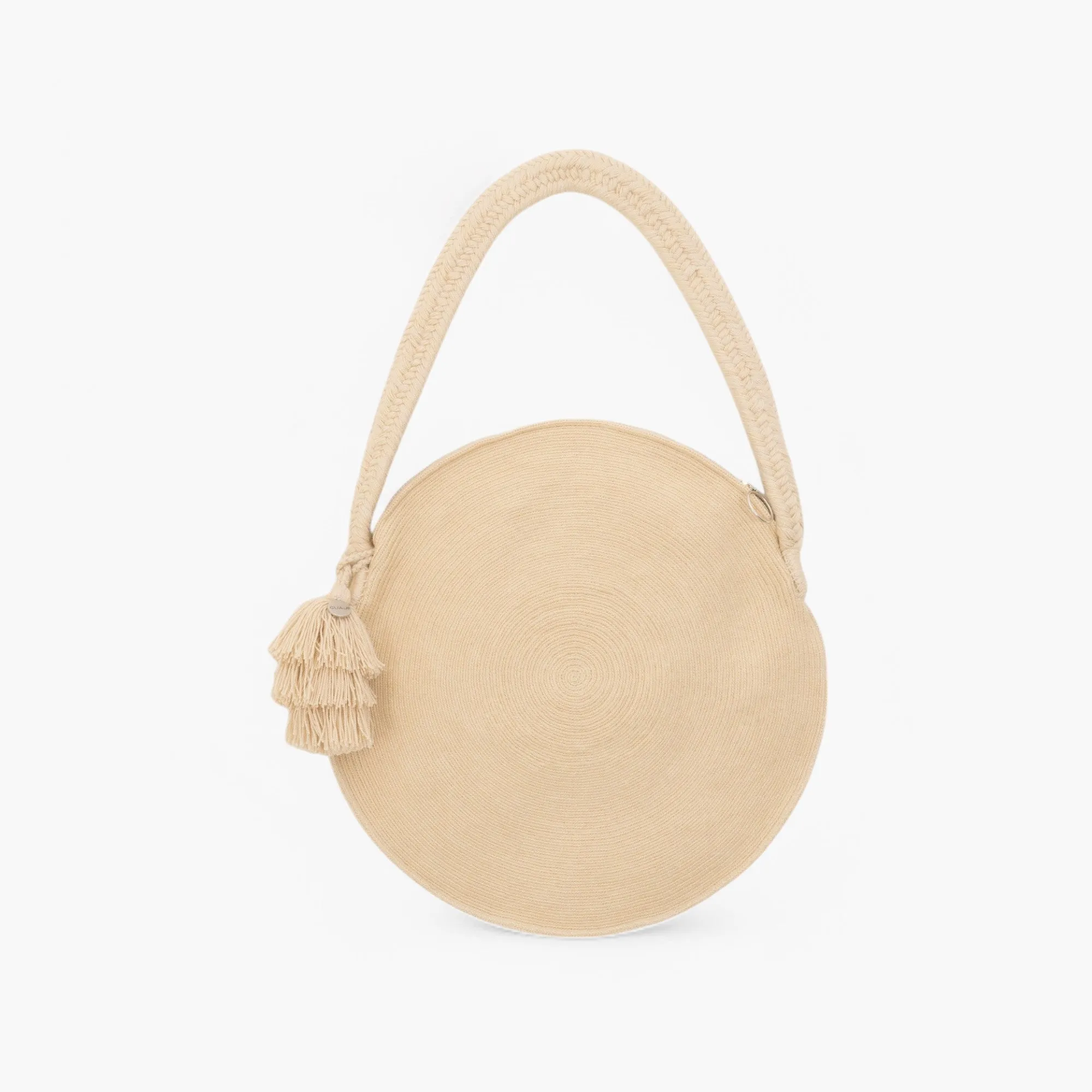 Solid circle shoulder bag | Chai