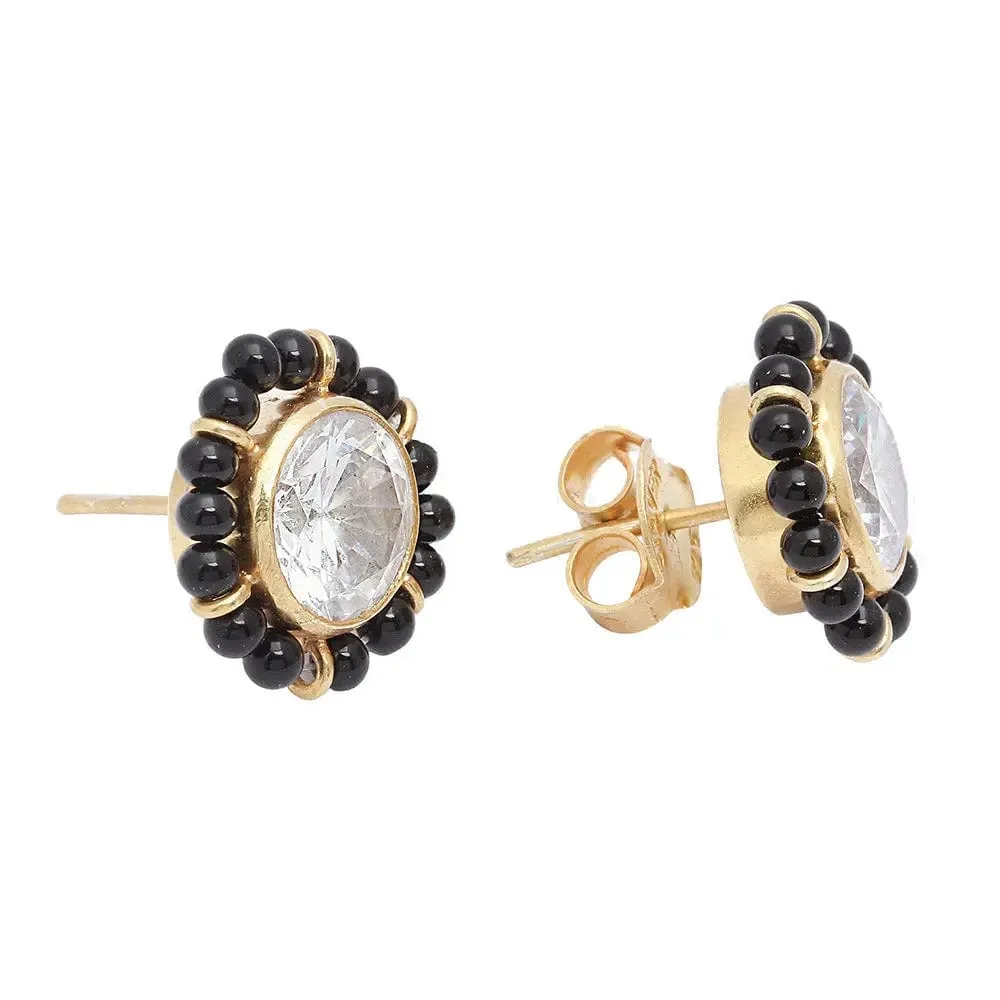 Sparkly zircon mangalsutra earrings