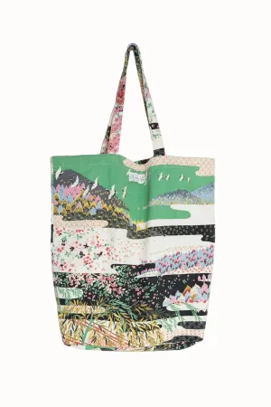 Spring White Canvas Bag By One Hundred Star