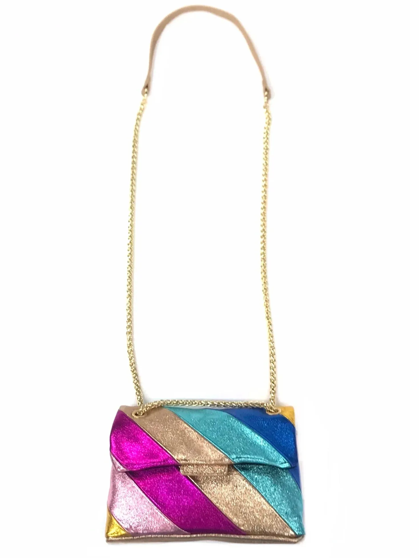 Striped Leather Purse