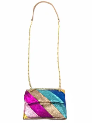 Striped Leather Purse