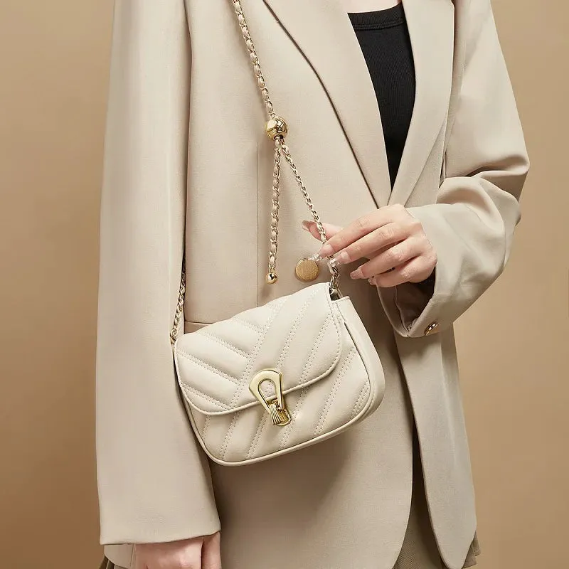 Stylish Split Leather Crossbody