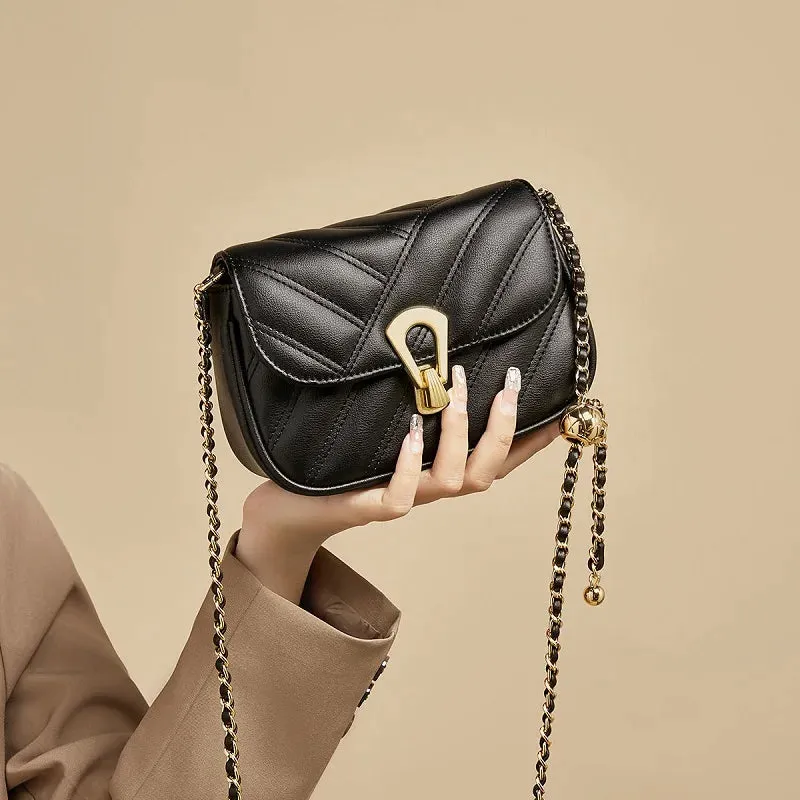 Stylish Split Leather Crossbody