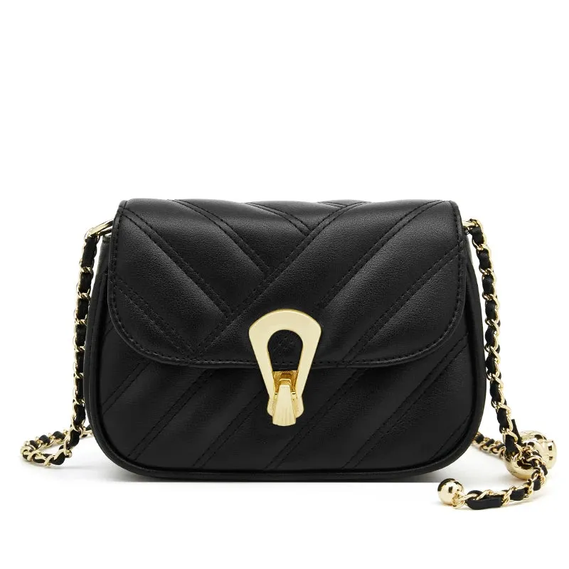 Stylish Split Leather Crossbody