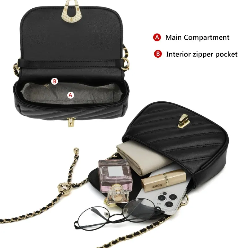 Stylish Split Leather Crossbody