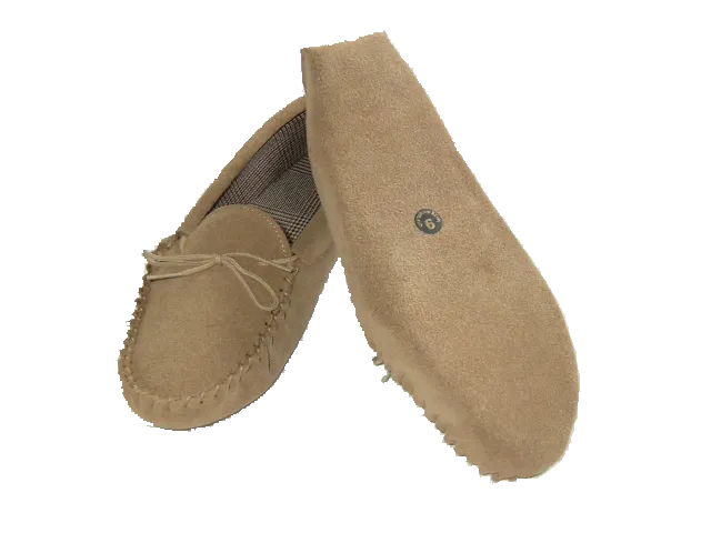 Suede Moccasin with Fabric Lining & Soft Sole | Mark