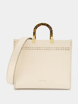 Sunshine Medium Leather Tote Bag