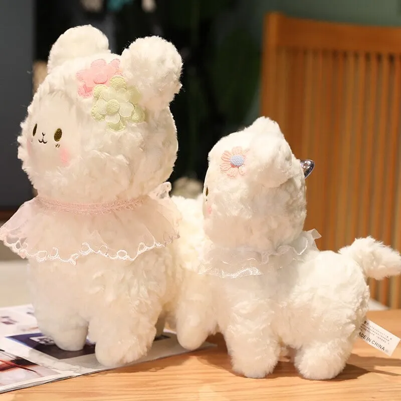 Sweet Fluffy Standing Lamb Family