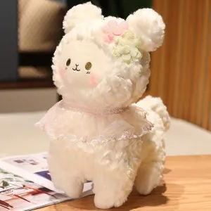 Sweet Fluffy Standing Lamb Family