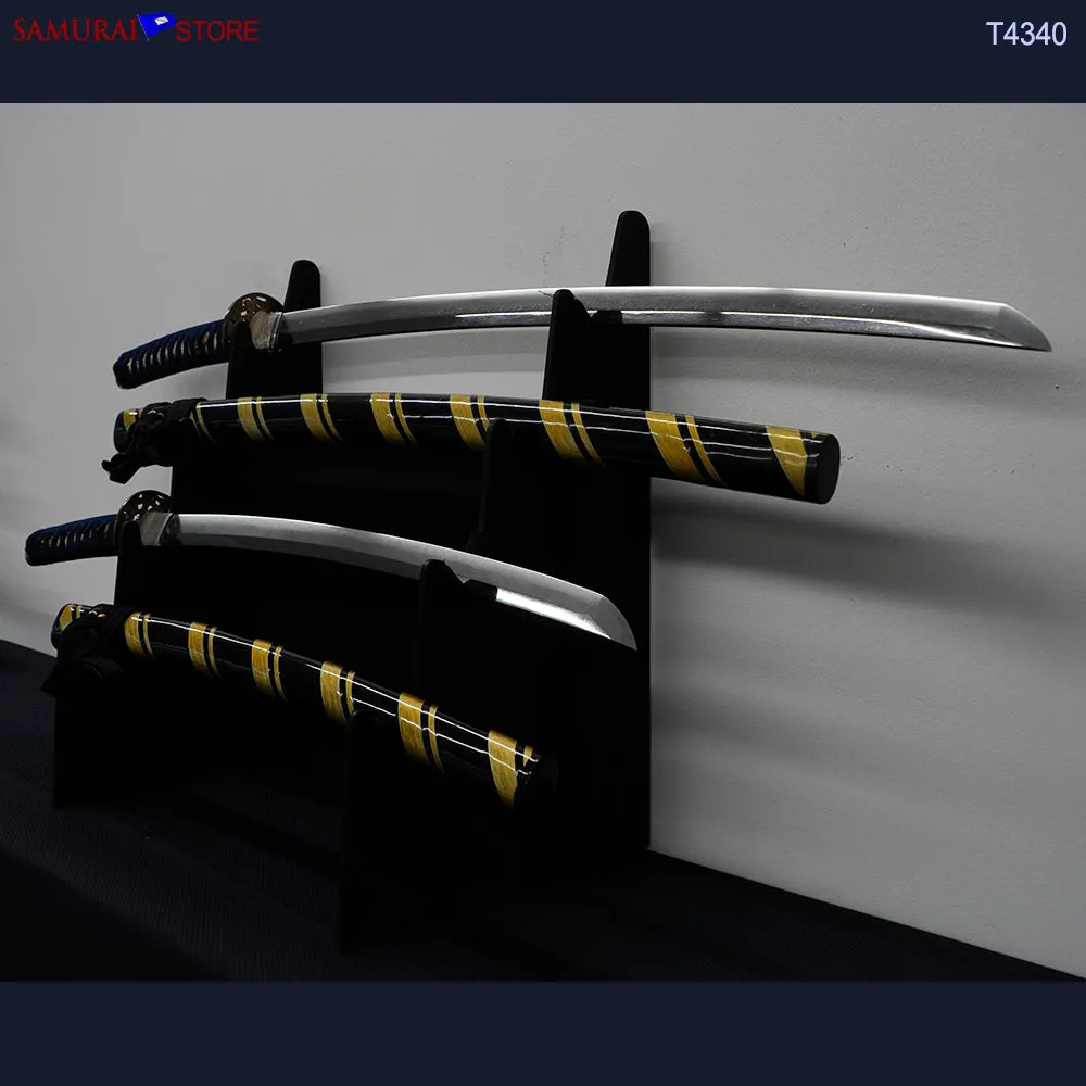 T4340 A Pair of Katana & Wakizashi swords SUKESADA in Ornate Mountings