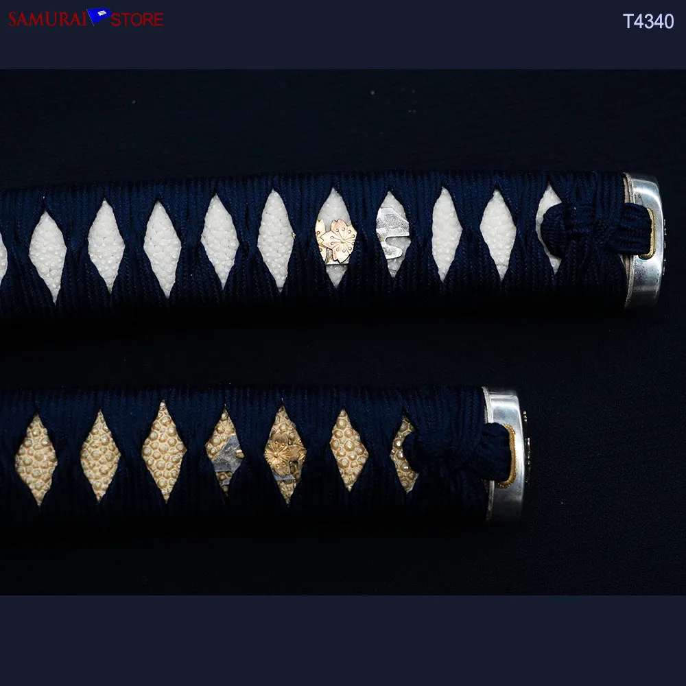 T4340 A Pair of Katana & Wakizashi swords SUKESADA in Ornate Mountings