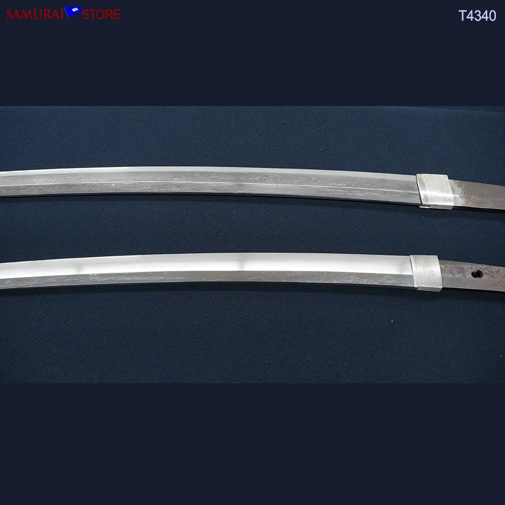 T4340 A Pair of Katana & Wakizashi swords SUKESADA in Ornate Mountings