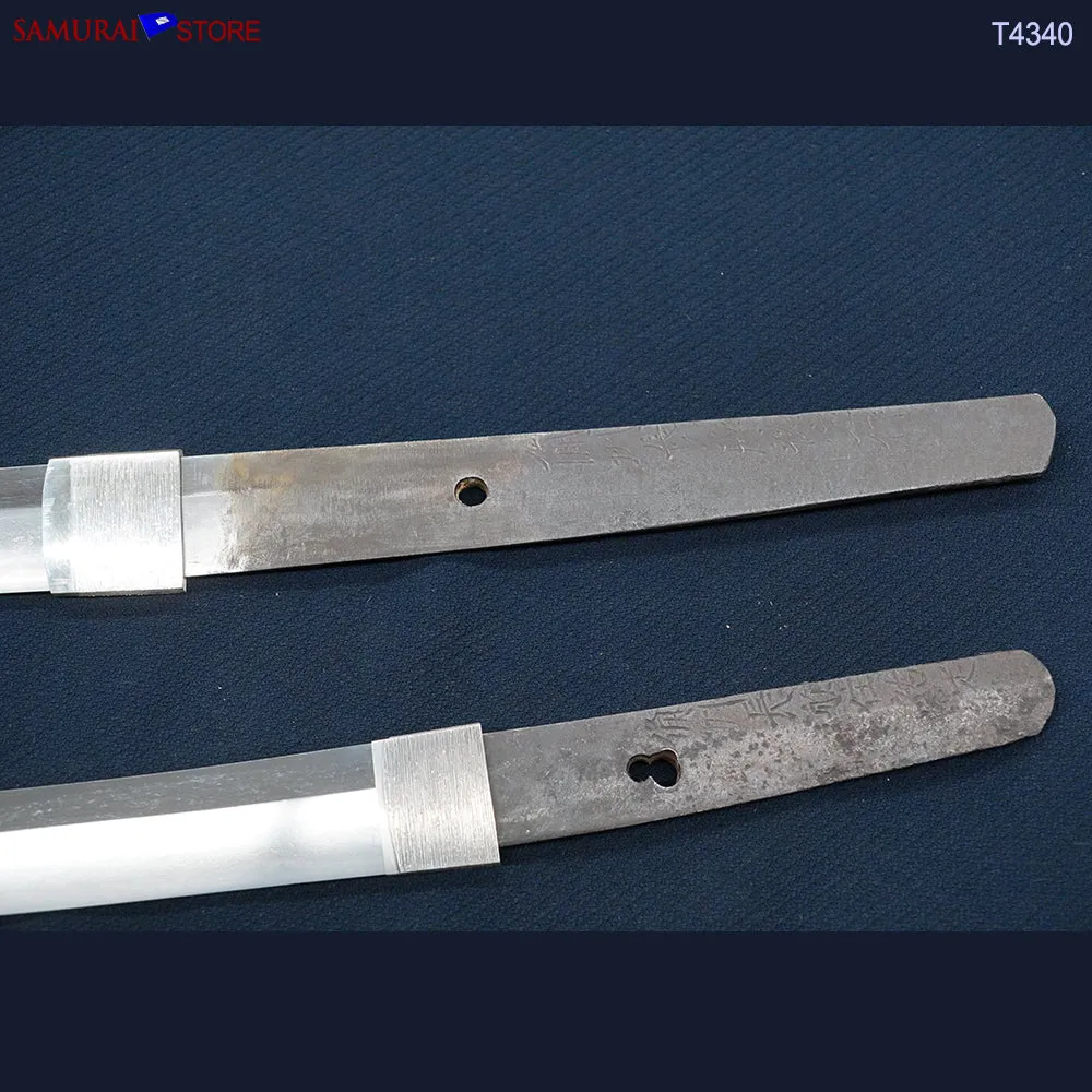 T4340 A Pair of Katana & Wakizashi swords SUKESADA in Ornate Mountings