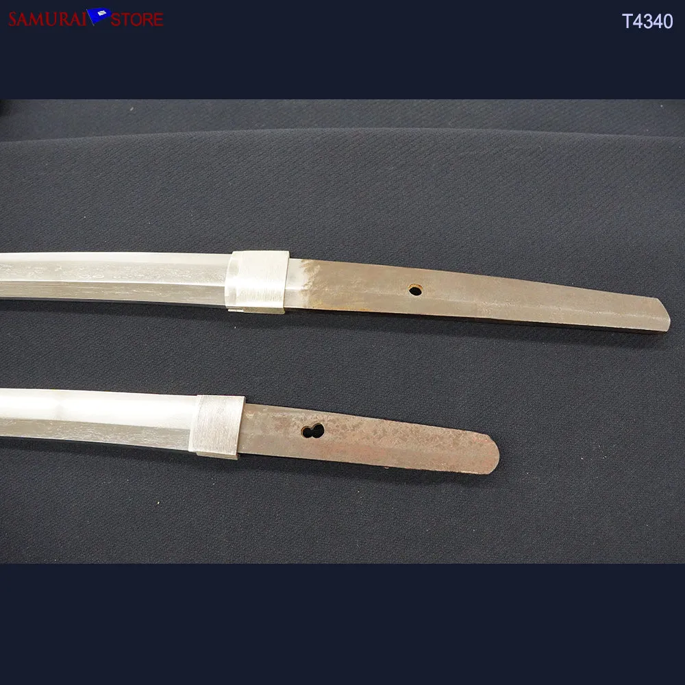 T4340 A Pair of Katana & Wakizashi swords SUKESADA in Ornate Mountings